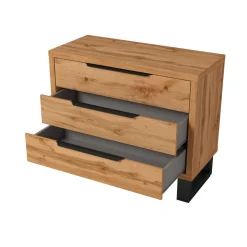 Ladekast Halmstad - 3 lades - Wotan Eiken