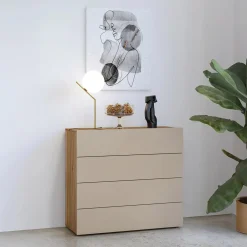 Ladekast Imola - Eiken - 4 Lades