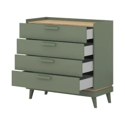 Ladekast Skagen - Groen - 4 Lades