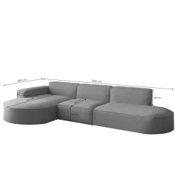 Loungebank Panama – Linker of Rechter loungegedeelte – Ruime keuze in stof en kleur