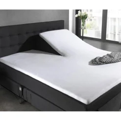 Molton Splittopper Hoeslaken Wit