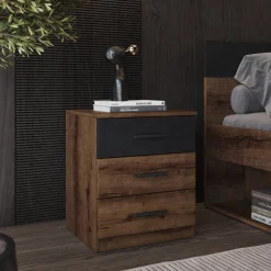 Nachtkastje met Lades Bern - Walnoot