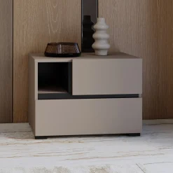 Nachtkastje met Lades Crotone - Taupe