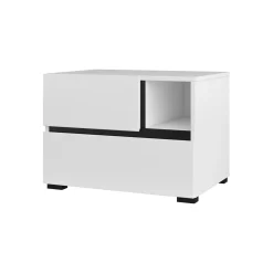 Nachtkastje met Lades Crotone - Wit