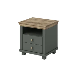 Nachtkastje met Lades Elvas - Donkergroen