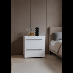 Nachtkastje met Lades Nîmes - Wit