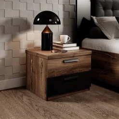 Nachtkastje met Lades Siena - Bruin