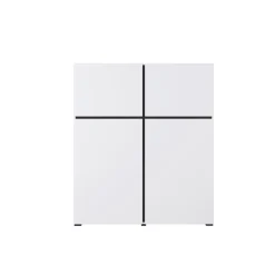 Opbergkast Crotone - 4-deurs - Wit