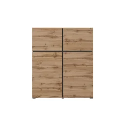 Opbergkast Crotone - 4-deurs - Wotan Eiken