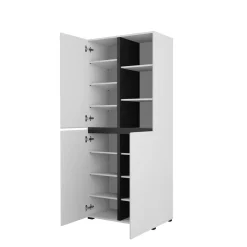 Opbergkast Crotone - 3-deurs - Wit