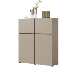 Opbergkast Crotone - 4-deurs - Taupe