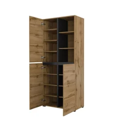 Opbergkast Crotone - 3-deurs - Wotan Eiken