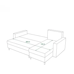 OP=OP Slaapbank met opbergruimte Mick Grijs | Hoekbank