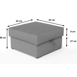 Poef opbergruimte Karlo