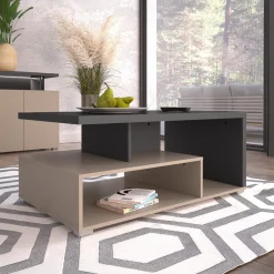 Salontafel Serta - Antraciet/Taupe