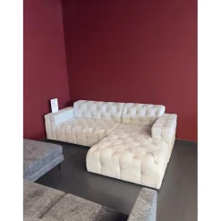 Showroommodel Loungebank Malibu Grijs - Rechts - Niet in originele verpakking - Kans op schade