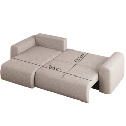Slaapbank Canberra met Opbergruimte | Loungebank – Universeel – Ruime keuze in stof en kleur