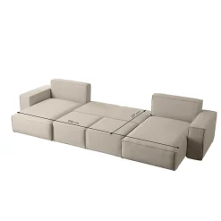 Slaapbank Lecce met Opbergruimte | U-bank