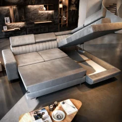 Slaapbank met opbergruimte Nero | Hoekbank