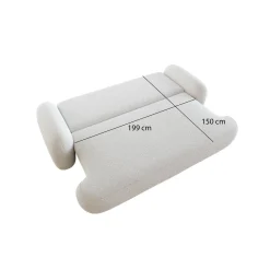 Slaapbank met Opbergruimte Morris Teddy stof | Zitbank