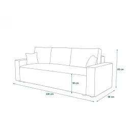 Slaapbank met opbergruimte Pom | Zitbank