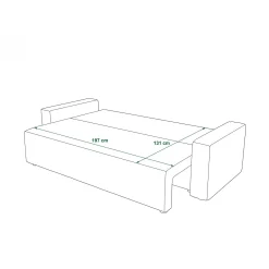 Slaapbank met opbergruimte Pom | Zitbank