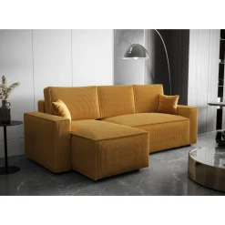 Slaapbank met opbergruimte Pom | Hoekbank - Universeel