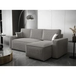 Slaapbank met opbergruimte Pom | Hoekbank - Universeel