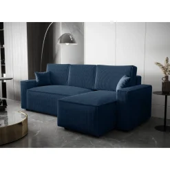 Slaapbank met opbergruimte Pom | Hoekbank - Universeel