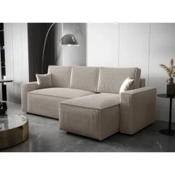 Slaapbank met opbergruimte Pom | Hoekbank - Universeel