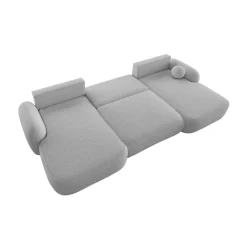 Slaapbank met Opbergruimte Morris Teddy stof| U-bank