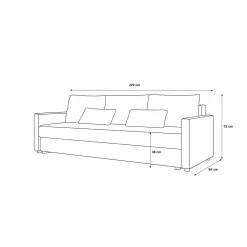 Slaapbank met opbergruimte Kos | Zitbank