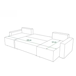 Slaapbank met opbergruimte Pom | U-bank