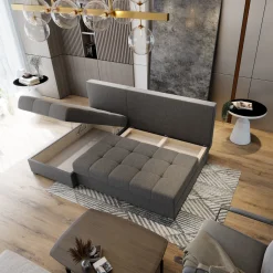 Slaapbank met opbergruimte Rio | Hoekbank - Kies je kleur