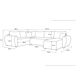 Slaapbank met opbergruimte Max | U-bank XL