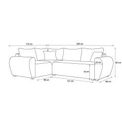 Slaapbank met opbergruimte Max | Hoekbank