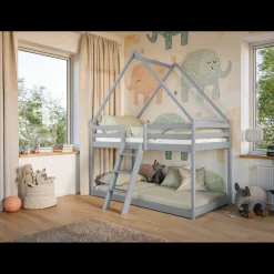 Stapelbed met Dakje Sven - Kinderbed - Leverbaar in 6 kleuren!