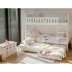 Stapelbed met Lade Bas - 3-persoons - Kinderbed - Leverbaar in 6 kleuren!
