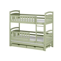 Stapelbed met Lade Bas - 3-persoons - Kinderbed - Leverbaar in 6 kleuren!