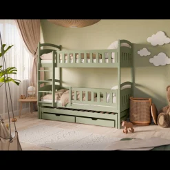 Stapelbed met Lade Bas - 3-persoons - 90 x 200 - Kinderbed