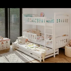 Stapelbed met Lade Bas - 3-persoons - 90 x 200 - Kinderbed