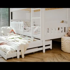 Stapelbed met Lade Bas - 3-persoons - 90 x 200 - Kinderbed