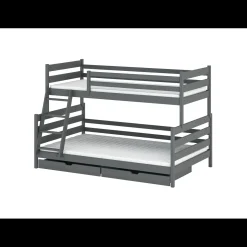 Stapelbed met Lade Faas - 3-persoons - 90/120 x 200 - Kinderbed - Leverbaar in 8 kleuren!