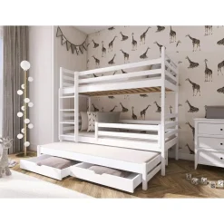 Stapelbed met Lade Luuk - 3-persoons - Kinderbed - Leverbaar in 8 kleuren!