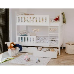 Stapelbed met Lade Mira - Wit - Direct Leverbaar!