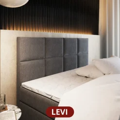 Stel zelf je boxspring met opbergruimte zonder matras naar wens samen !