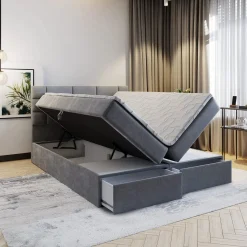 Stel zelf je opberg boxspring met lade naar wens samen !