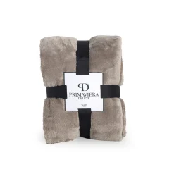 Teddy - plaid Diep Taupe (150 x 200)