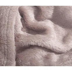 Teddy - plaid Poeder Roze (150 x 200)