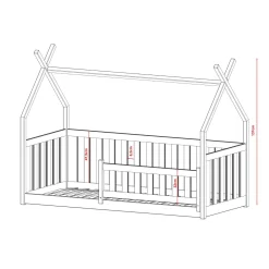 Tipibed Boris - Leverbaar in 8 kleuren!